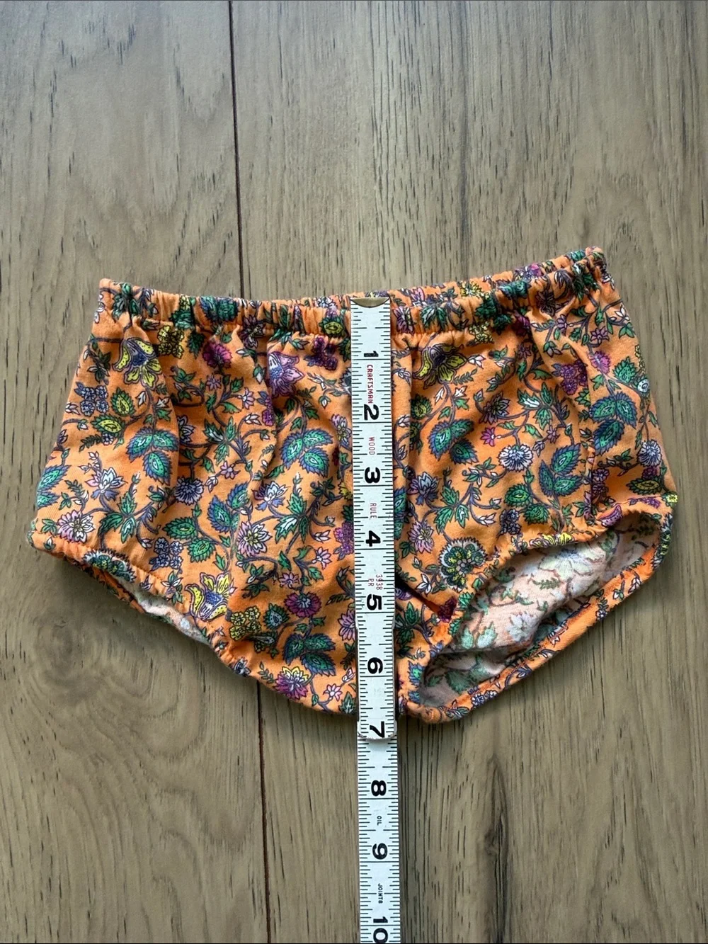 Ralph Lauren Girls 18M Orange Floral Tiered Sundress with Matching Bloomers